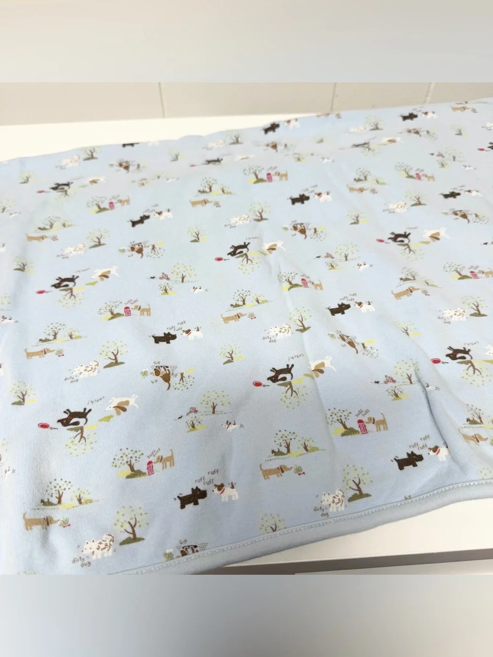 Vintage 2007 Gymboree Ruff Ruff Doggy Reversible Blanket